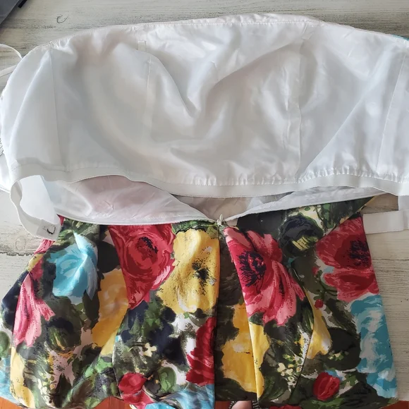 Ann Taylor LOFT Strapless Floral Sheath Dress - Picture 9 of 11